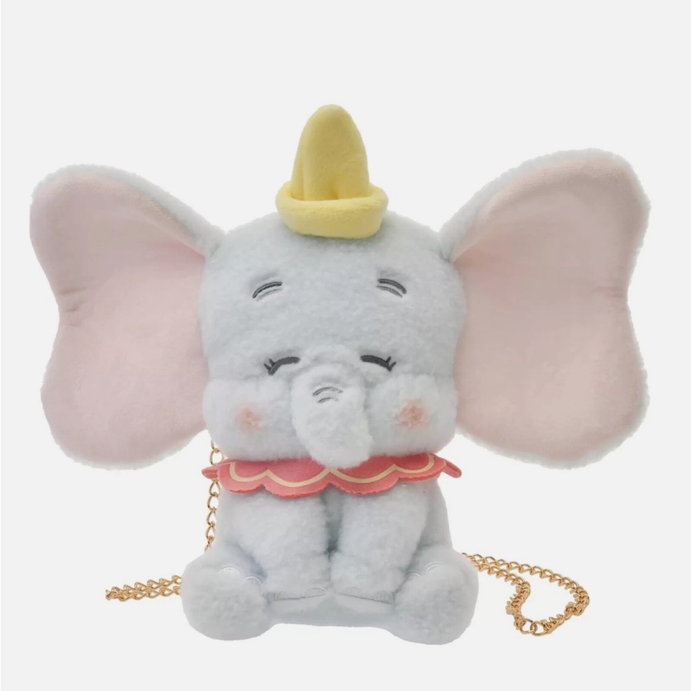 BNWT Disney Store Japan Dumbo Plush pochette pouch - chain not included🥳 - Picture 2 of 8